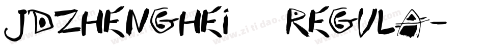 JDZhengHei 01 regula字体转换